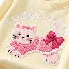 Cartoon pattern children's sweatshirt for autumn and winter, baby warm top, children's wear, casual and sporty children's sweatshirt, trendy style Application Scenario